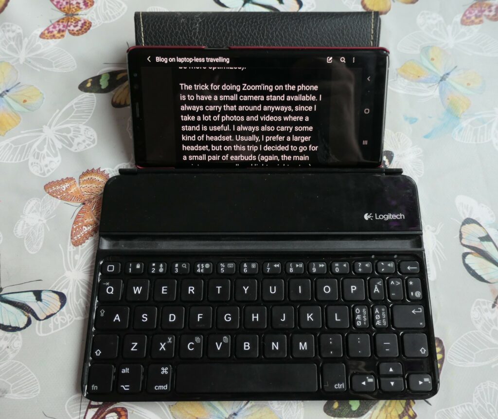 I finally found use for my collection of wireless tablet keyboards.