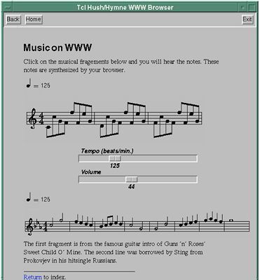 Screenshot from Ossenbruggen’s DejaVu hypermedia browser.