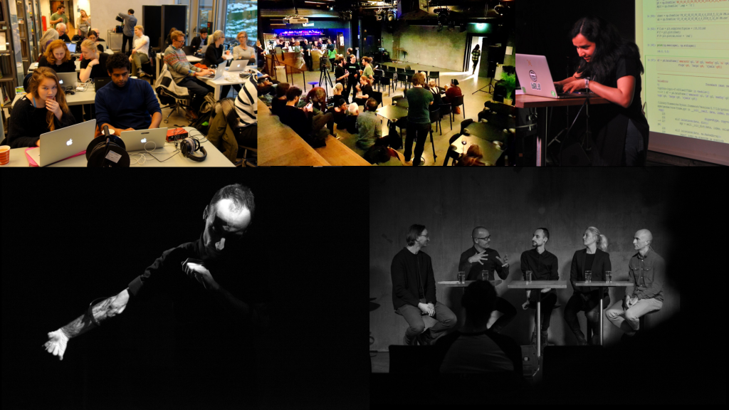 Some photos from MusicLab vol. 1, which was focused on muscles, and with a performance by Marco Donnarumma (Photos: Simen Kjellin, UiO).