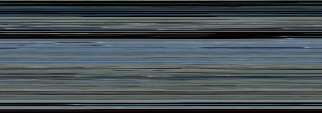 Pixel array image (1920 pixels wide) of the 7-hour TV production Bergensbanen