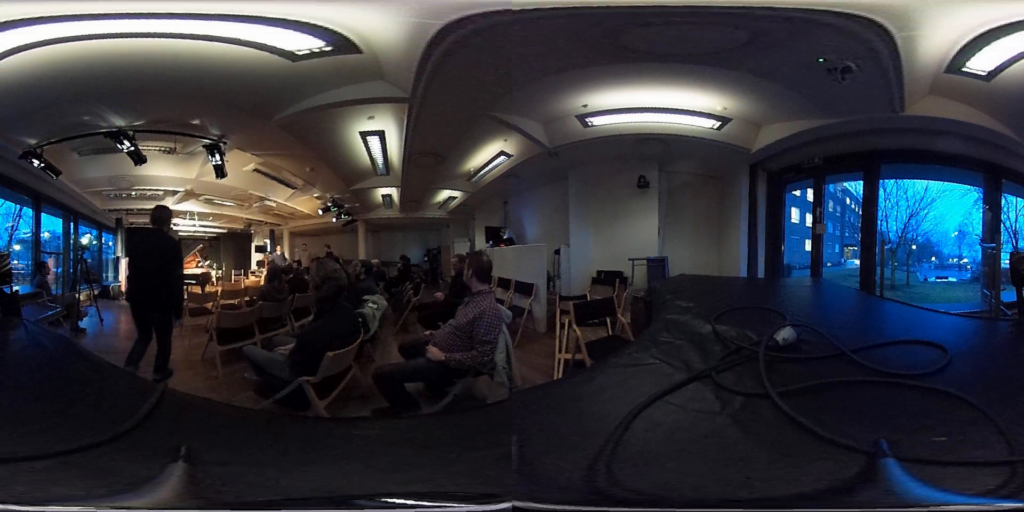 Screenshot from a “flattened” 360-degree video.