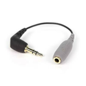 The Røde SC3 TRRS-TRS adaptor is designed with a grey side. Practical!