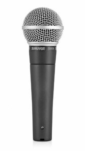 The Shure SM58 is a classic dynamic microphone, which doesn’t require any power to function.