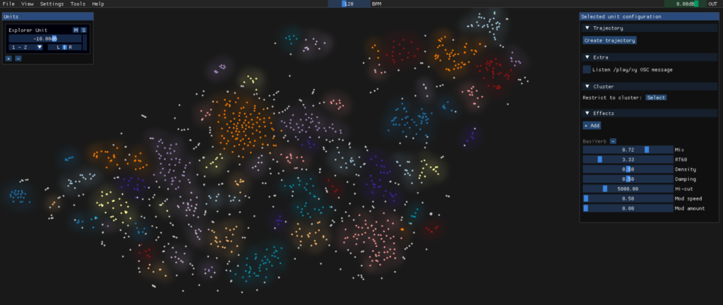 Loading 1500 animal sound objects into AudioStellar.