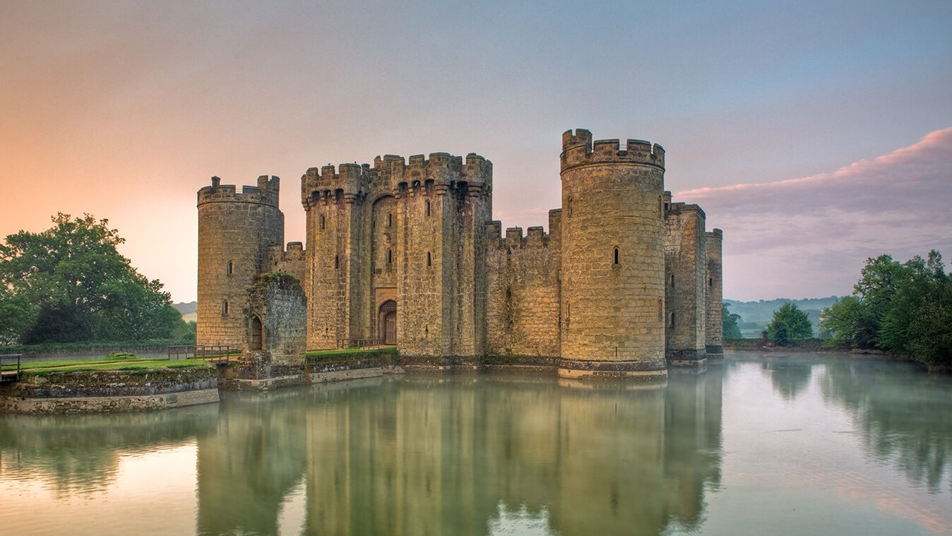 Too many people think of universities as a castle. This one being Bodiam Castle, UK, built in 1385 (from Wikipedia).